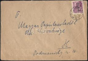 1946 (8. díjszabás) Helyi levél Betűs II. Cs.5-2./24f bérmentesítéssel