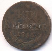 Ausztria/magyar verdejel 1816B 1Kr T:3,3-