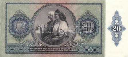 1941. 20P "005" (3x) egymás utáni sorszámmal! T:I