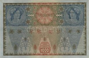 1902. 1000K mindkét oldal német "Deutschösterreich" felülnyomással (10x) T:II,III