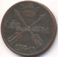 Svédország 1740. 1ö T:3 Sweden 1740. 1 Öre C:F
