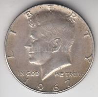 Amerikai Egyesült Államok 1967. 1/2$ Ag Kennedy T:2 USA 1967. 1/2 Dollar Ag Kennedy C:XF