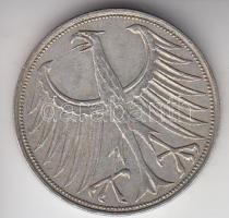 NSZK 1966J 5M Ag T:2-
GFR 1966J 5 Mark Ag C:VF