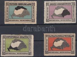 1920 Nem nem soha! 4 db-os (klf színű) levélzáró sor