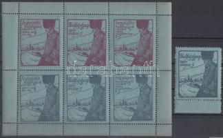 1920 Hadifogolynap emlék kisív + 1 bélyeg