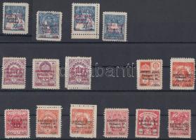 1932 15 db levélzáró Abonyi Jenő felülnyomással