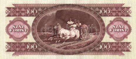 1993. 100Ft (2x) egymás utáni sorszámmal és nyomdai festékfoltokkal T:I