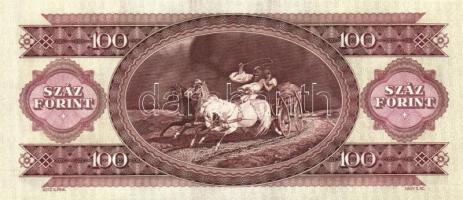 1993. 100Ft (2x) egymás utáni sorszámmal és nyomdai festékfoltokkal T:I