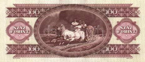 1993. 100Ft (2x) egymás utáni sorszámmal és nyomdai festékfoltokkal T:I