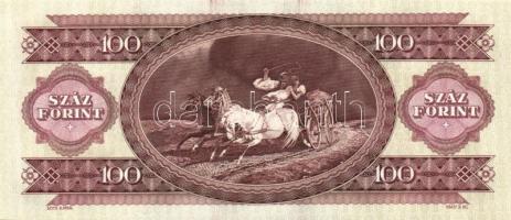 1993. 100Ft (3x) egymás utáni sorszámmal és nyomdai festékfoltokkal T:I