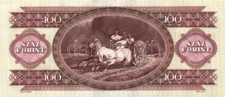 1993. 100Ft (3x) egymás utáni sorszámmal és nyomdai festékfoltokkal T:I