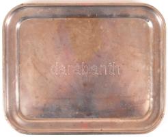 cca 1900 Jelzett berndorfi alpakka tálca /  Berndorf alpacca service tray, 27x21,5cm