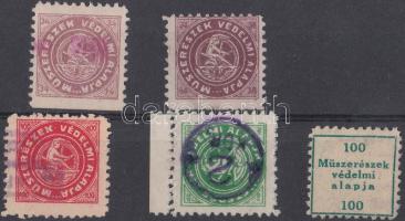 Műszerészek védelmi alapja 5 db segélybélyeg