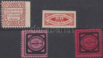 Bádogosok, Gépkocsivezetők védelmi alapja 4 db segélybélyeg