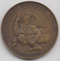Kósa István (1953-) 1989. "Magyar Szabadságharc 1956 50. Évforduló / Hungarian Freedom Fight 1956" Br emlékérem (42.5mm) T:1 Dísztokban, csak 1000db!