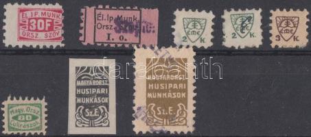 Élelmiszer munkások 8 db segélybélyeg