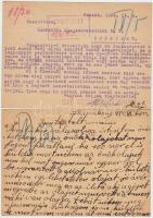 1933/1938 2db, a Kárpáthia Olajkereskedelmi Rt.-nek címzett levelezőlap reklamációkkal