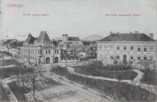 Eperjes, post office, seminary (EB)