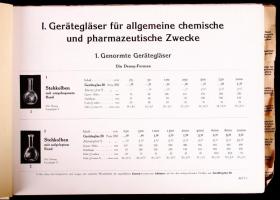 1931 Jenaer Glas für Laboratorien. Jénai orvosiüveg-katalógus