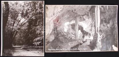 cca 1940 6db természeti, illetve budapesti kép, 23x30-27x40cm