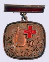 1960-70-es évek "Véradásért" 10 (2x) és 15 alkalom után (1x) járó kitüntetés T:2