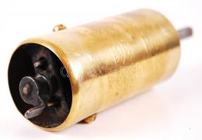 Original Pe De Dienes Mokka, régi réz úti kávédaráló hajtókarral / 
Vintage brass travel coffee grin...