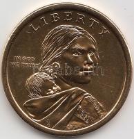 Amerikai Egyesült Államok 2011. 1$ "Wampanoag Egyezmény" aranyozott T:1
USA 2011. 1 Dollar...