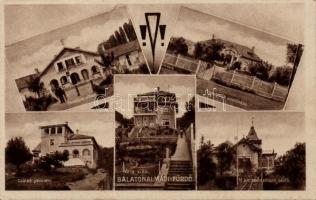 Balatonalmádi-fürdő, Pannónia otthon, vasutasok üdülőháza, Családi penzió, postatiszti üdülő, Vera villa