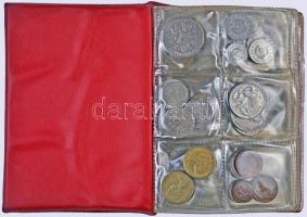 ~100db vegyes fémpénz műbőr éremtartó berakóban T:vegyes
~100pcs of mixed metal coins in collectors ...