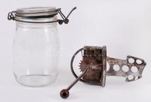 Le Parfait régi francia pástétomkészítő hozzá tartozó üvegedénnyel / 
Le Parfait, vintage French pat...