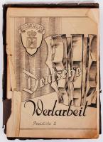 cca 1940 Harrachglas üvegkatalógus, rengeteg mintával, 63p