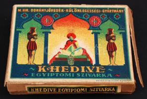 cca 1940 Khedive szivarkás doboz / cigarette box