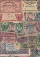 35db vegyes magyar bankjegy tétel, korona, pengő, forint korszakból T:vegyes