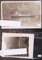 cca 1920-1980 Vegyes kisnyomtatvány tétel sok érdekességgel, fotókkal, reklámokkal berakóban