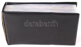 cca 1910-1960 72 db meghívó, reklám, szémla, és egyéb nyomtatvény levél berakóban