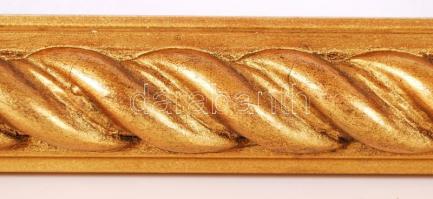 Arany színű régi képkeret, jó állapotban, 54×33 cm