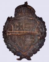 DN Magyar címeres Br sapkajelvény tokban T:2