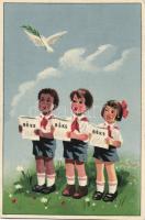 Hungarian peace propaganda (post 1945 postcard)