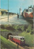 4 db modern képeslap: Budapest úttörővasút / 4 modern postcards: pioneer railway