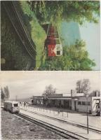 4 db modern képeslap: Budapest úttörővasút / 4 modern postcards: pioneer railway