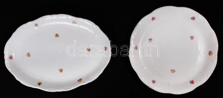 Háború előtti majdnem nagy Zsolnay porcelán készlet leveses, pecsenyés és süteményes tálak 8-8 db la...