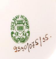 Zsolnay virágos mintás váza, kézzel festett, jelzett, hibátlan, m:26 cm