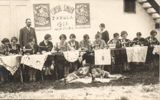 1928 Zabola, Singer varrótanfolyam / sewing course, photo