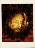 100 db modern motívum lapok, üdvözlőlapok és vallásos témájú képeslapok, köztük 1 db 2003. évi képes...