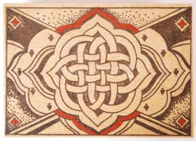 Bőr dobozka, 11×15 cm, m:3 cm