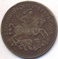 ~1900. Szent György Cu érem (2.42g/22.6mm) T:2-