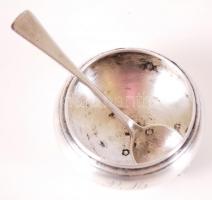 Ezüst (Ag) fűszertartó Dianás jelzéssel, P.M. monogrammal, és egy ugyancsak 800-as finomságú, Dianás...