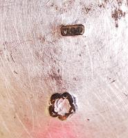 Ezüst (Ag) fűszertartó Dianás jelzéssel, P.M. monogrammal, és egy ugyancsak 800-as finomságú, Dianás...