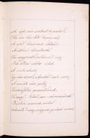 cca 1860 Petőfi Sándor: Az apostol c. verses költeményének kézzel lejegyzett változata dekoratív ara...