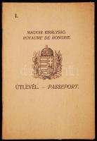 1930 MÁV sofőr vászonborítású útlevél